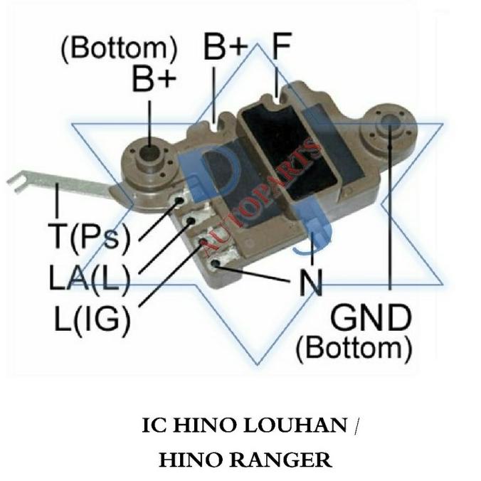 Ic Regulator Alternator Hino Louhan Ranger 28V (24V)