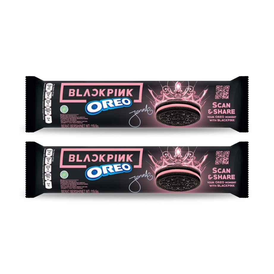 

➧lw Terlaku.✴ OREO BLACKPINK STRAWBERRY CREAM, 119.6G [LIMITED EDITION] - twinpack P60 ➭