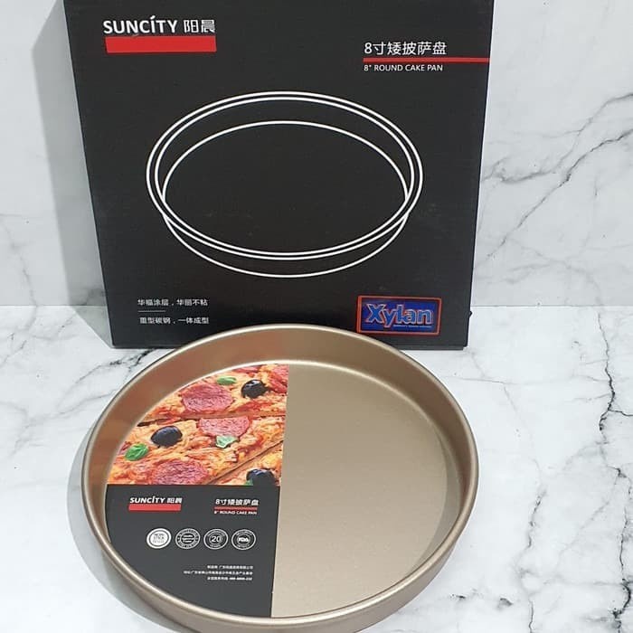 

Suncity Pizza Pan 8inch / Loyang Pizza Suncity 21cm - Gold