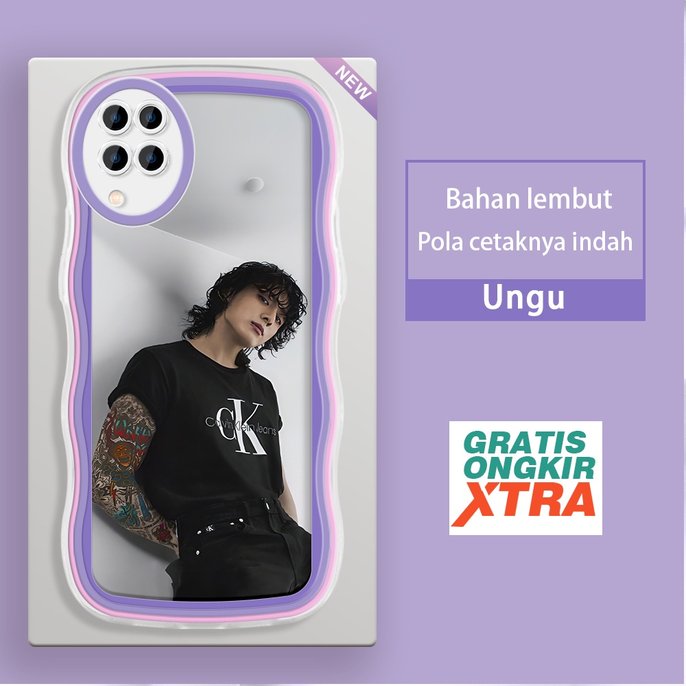Mulia Samsung M02 M11 M12 M22 M32 M10 M21 M30S M23 5G Casing Ponsel Pola Jeon Jungkook BTS Bintang K