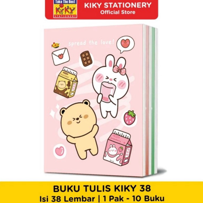 

Terlaris Buku Tulis Kiky 38L/10 Per Pack Random (BERWARNA) ➚Kirim Sekarang