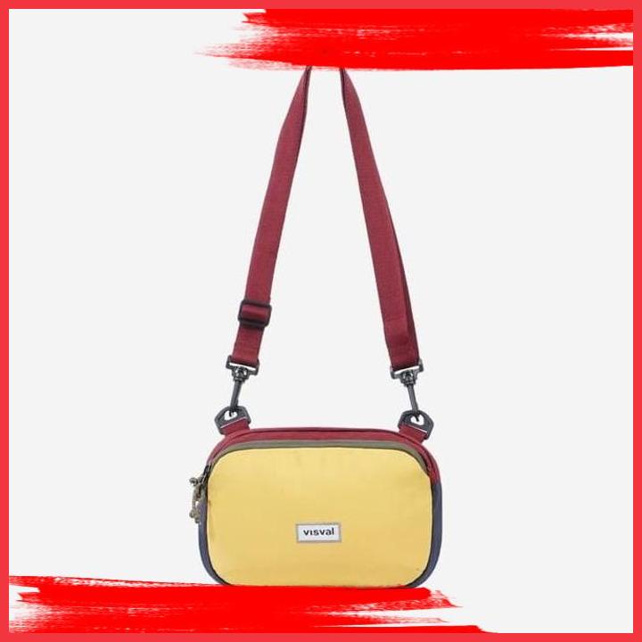 

(MLI) OXSA WAIST BAG YELLOW MAROON NAVY