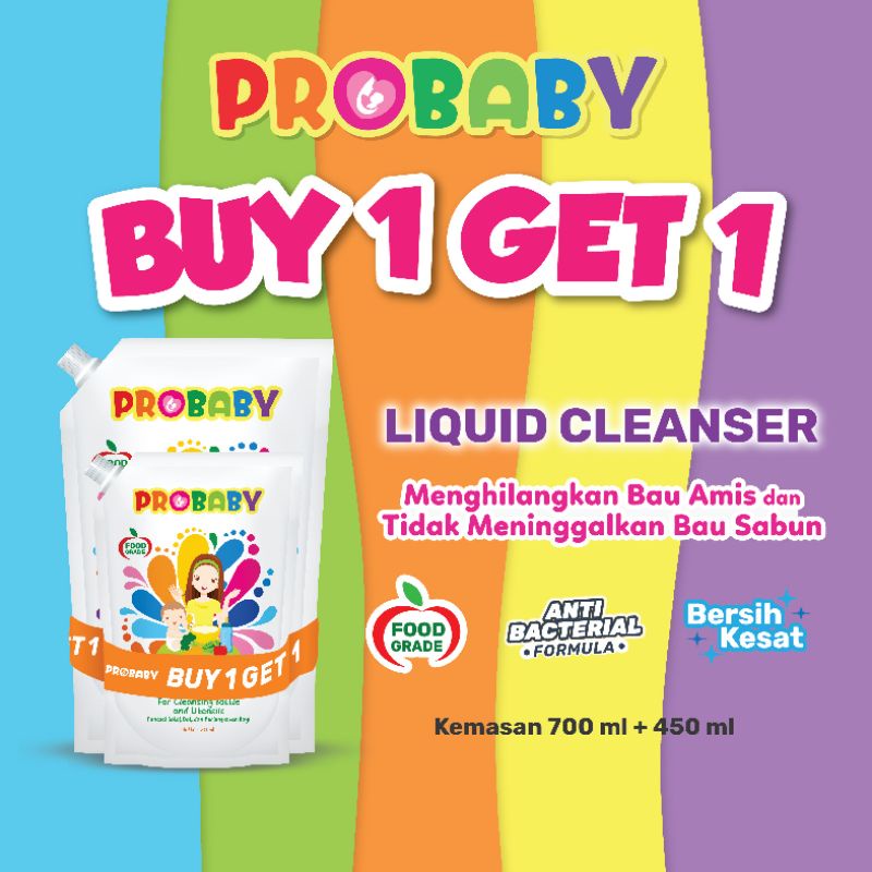 Probaby Liquid Cleanser 700ml, Sabun pembersih cuci botol susu bayi