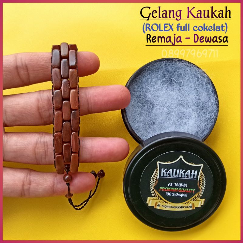 Gelang kaukah (ROLEX + WADAH) gelang Kayu kaokah koka kokka kukah kokkah PrIa - Wanita