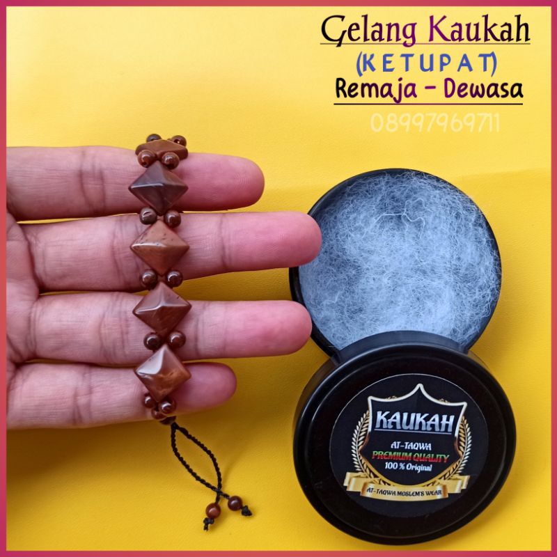 Gelang kaukah (KETUPAT + WADAH) gelang Kayu kaokah koka kokka kukah kokkah PrIa - Wanita