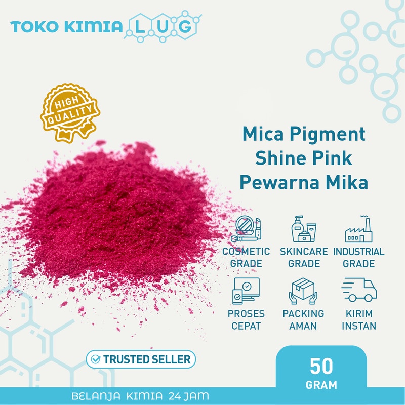 

Mica Pigment Pink/Shine Pink/Pewarna Mika Sabun Kosmetik - 50 gram