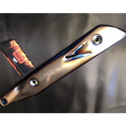 Stok Banyak Tdt Tameng Knalpot Wave125 Titanium BURN Wave 125 ❀ ➯
