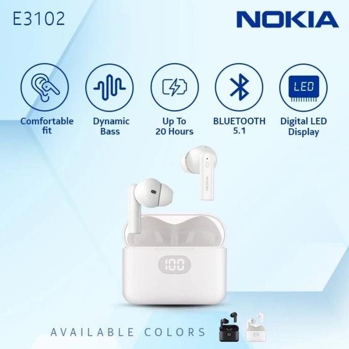 Best Seller Nokia E3102 Essential TWS IP44 weatherproof True Wireless Earphones