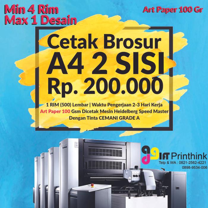 

Mailing Cetak Brosur A4 (2 Sisi) Min 4 Rim | Art Paper 100 Gr Termurah