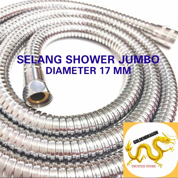 Selang Shower Jumbo / Big Flexible Hose Solid Brass