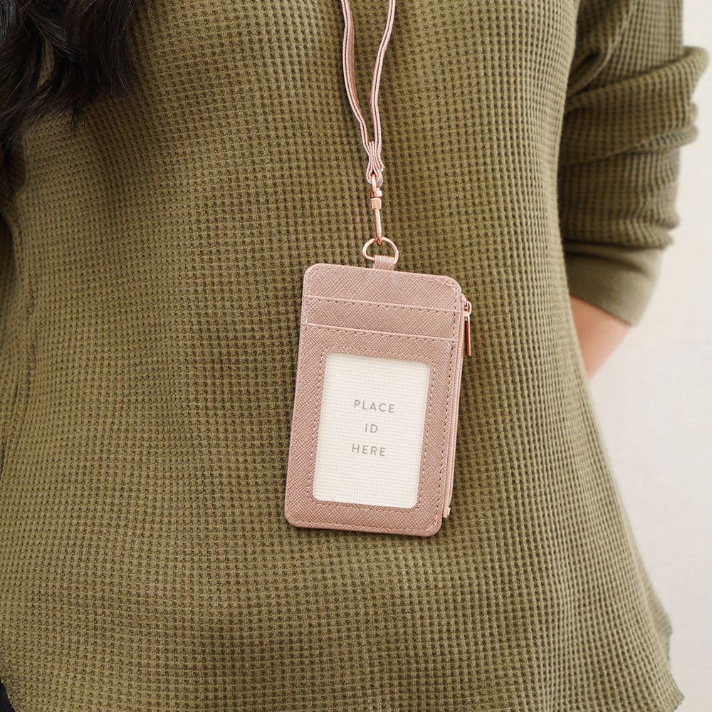 

ATARU HOLDER ID CARD DENGAN RESLETING - ROSE GOLD