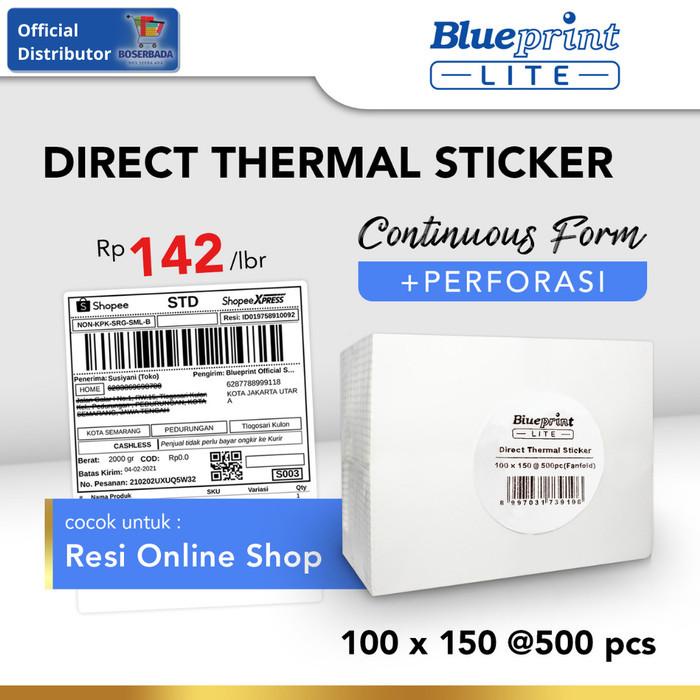 

Penjolo Blueprint Lite - Direct Thermal Sticker / Label Stiker 100X150 - 500Pc