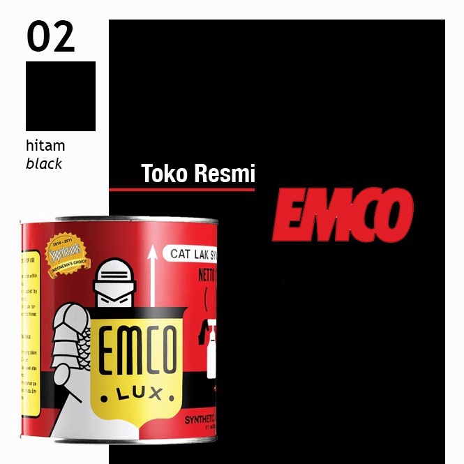 Seller.. Emco Lux Cat Kayu & Besi 1kg - Hitam 60