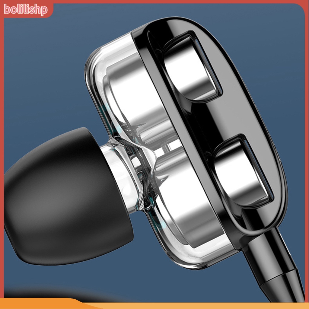 &lt;Bolilishp&gt; A4 Earphone In Ear Heavy Bass Universal Bahan Plastik Ringan