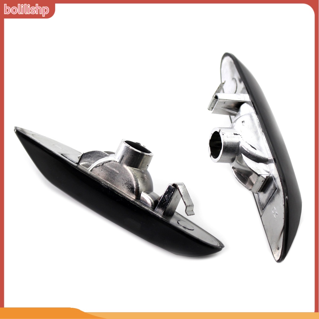 &lt;Bolilishp&gt; 2Pcs Side Marker Light Bezel Wear Resistant Fine Workmanship Gray Turn Signal Lamp Cover 63137165915 63137165916 for BMW 3 Series E46 02-05