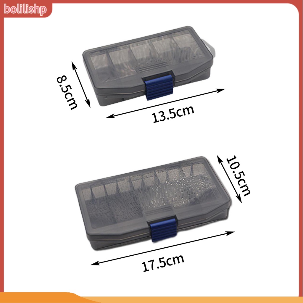 [Bolilishp] lure Box Multifungsi Tahan Debu Portabel 5kisi Alat Pancing Fishing Gear Storage Box Peralatan Pancing