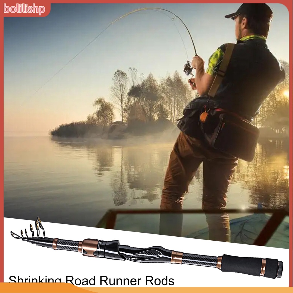 [Bolilishp] leo Lure Rod Telescopic Kokoh Memancing Outdoor Ultra Ringan Karbon Portable Marine Fishing Rod Alat Pancing