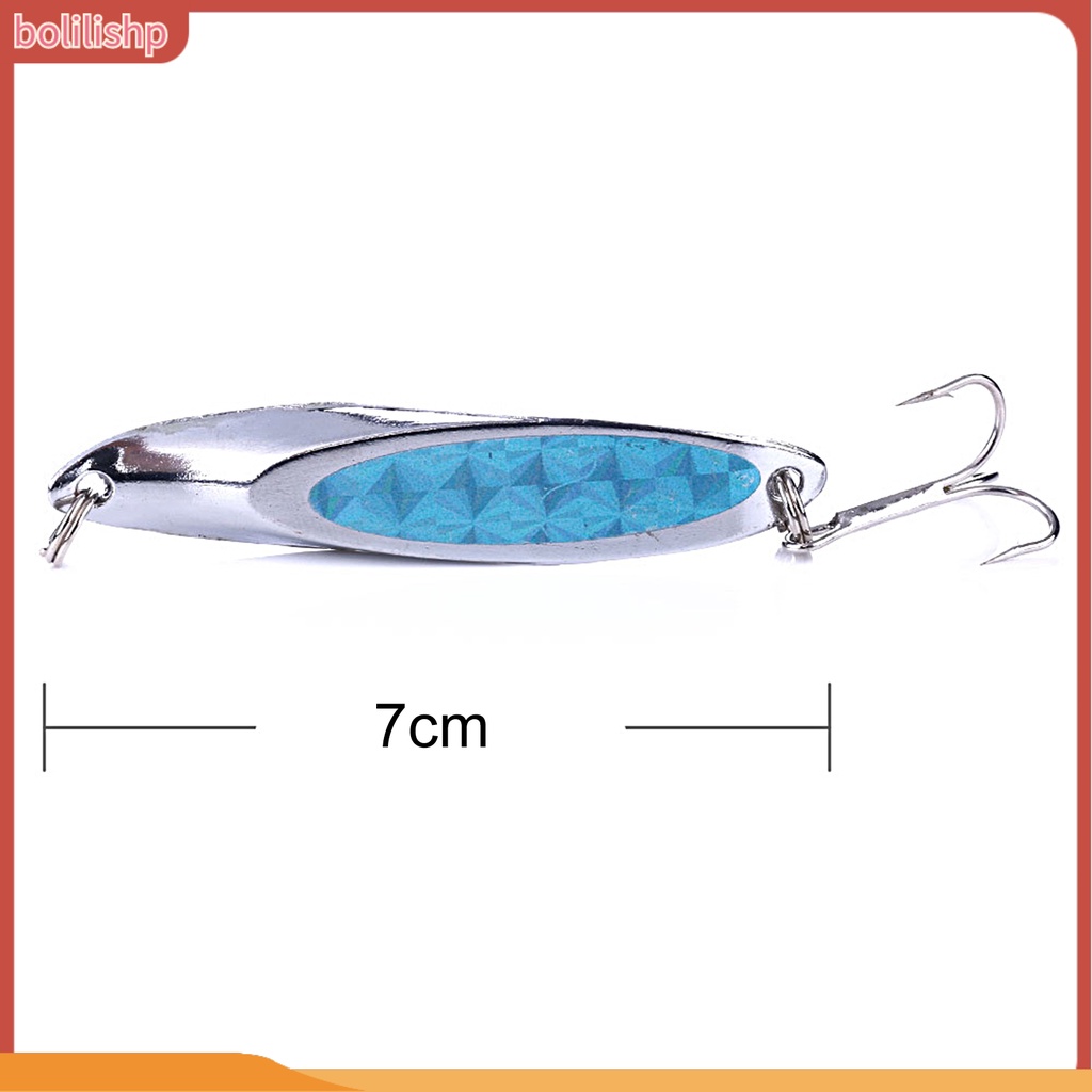 [Bolilishp] 7cm/21g Umpan Pancing Beveling Reflektif High Gloss Tajam Kait Warna Terang Heavy Duty Metal Panjang Casting Laut Memancing Spinnerbait Buatan Umpan Perlengkapan Memancing