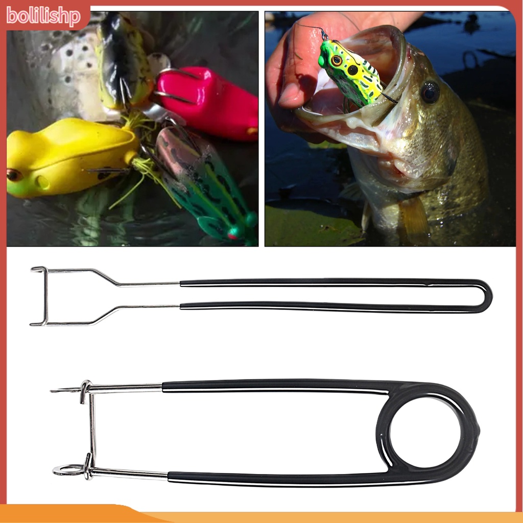 [Bolilishp] 2pcs Alat Penyebar Mulut Ikan Anti Gores Elastisitas Tinggi Stainless Steel Fish Gripper Perangkat Buka Kaitan Untuk Memancing Tanah