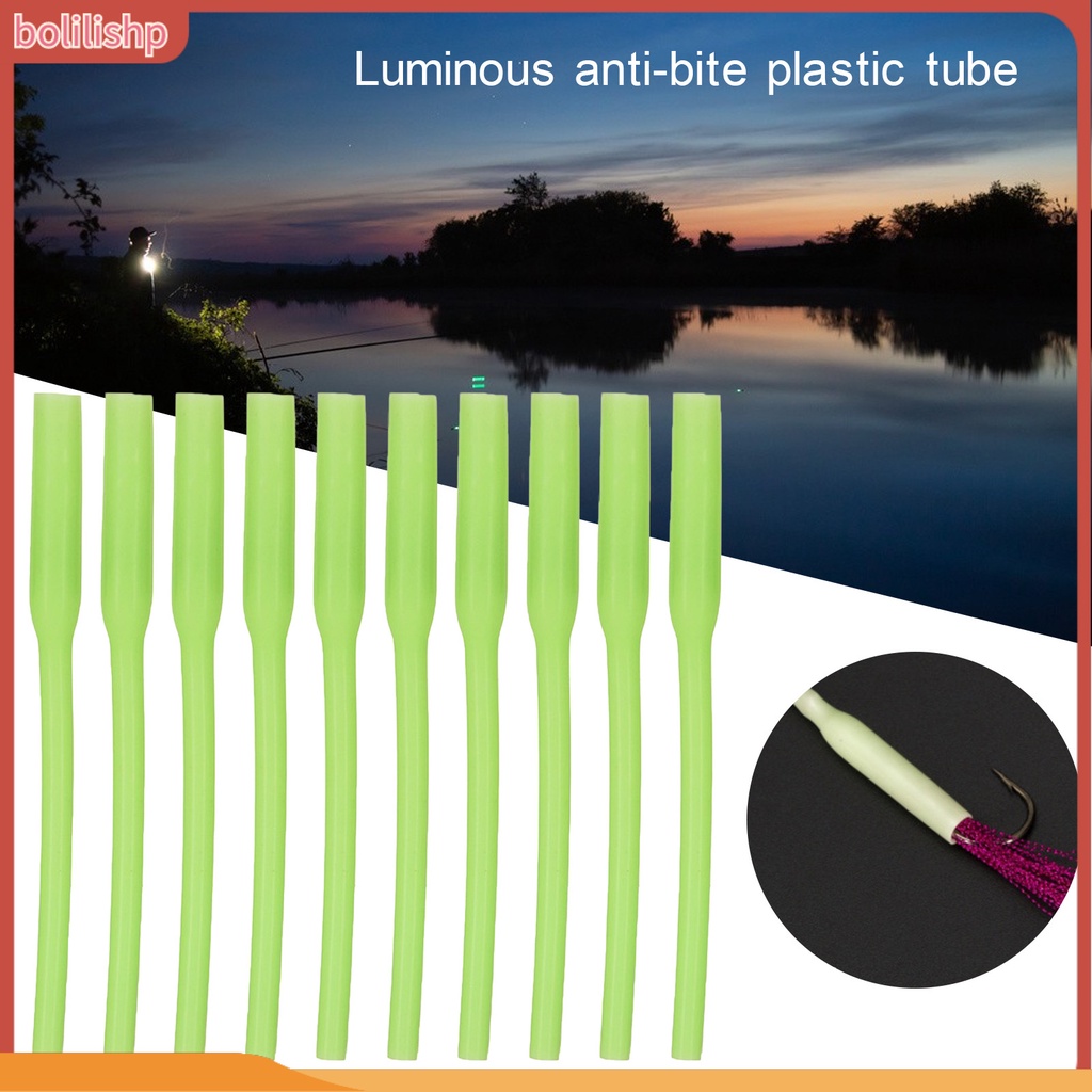 [Bolilishp] 10pcs/set Selang Pancing Neon Adjustable Ringan Memancing Luminous Heating Shrink Tube Untuk Outdoor