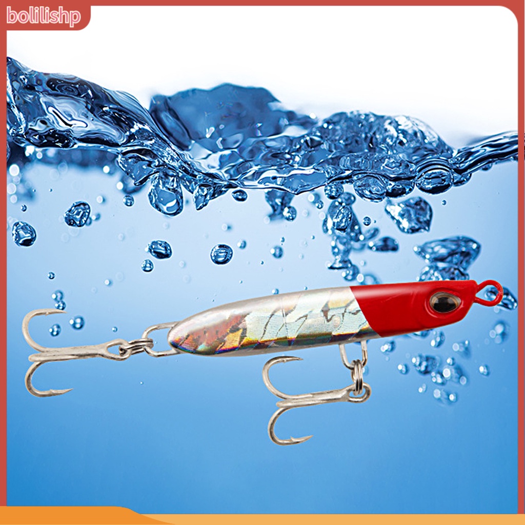 [Bolilishp] 18g/5.9cm Umpan Umpan Ikan Penembus Kuat Tajam Hidup Simulasi Warna-Warni Bentuk Ikan Tenggelam Bantu Kait Untuk Memancing