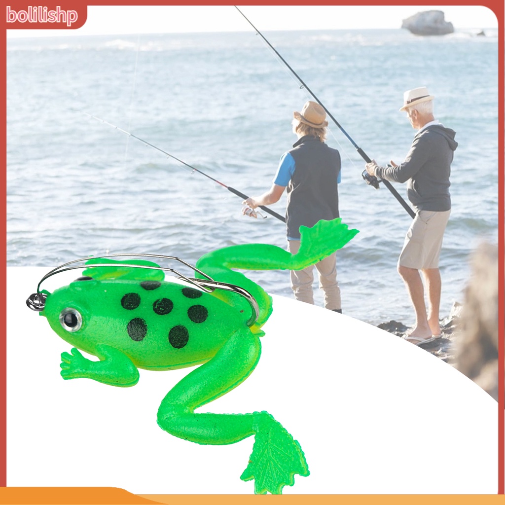 &lt;Bolilishp&gt; Luminous Fishing Frog Lure Small Frog Lure With Bottom Wire Easily Throw for Saltwater