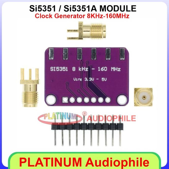 Dapat Mini Gold Special Promo Si5351 Si5351A Signal Clock Generator 8Khz-160Mhz Modul Si5351 Si5351A