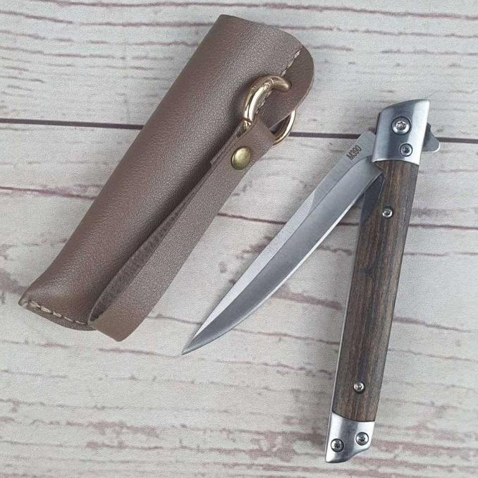 Pisau Lipat Outdoor Portable Knife Survival Tool Damascus Pattern Unik