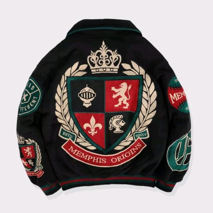 MEMPHISORIGINS VARSITY JACKET HOMERUN KAMIKAZE OKINAWA AND ALL VARIANT