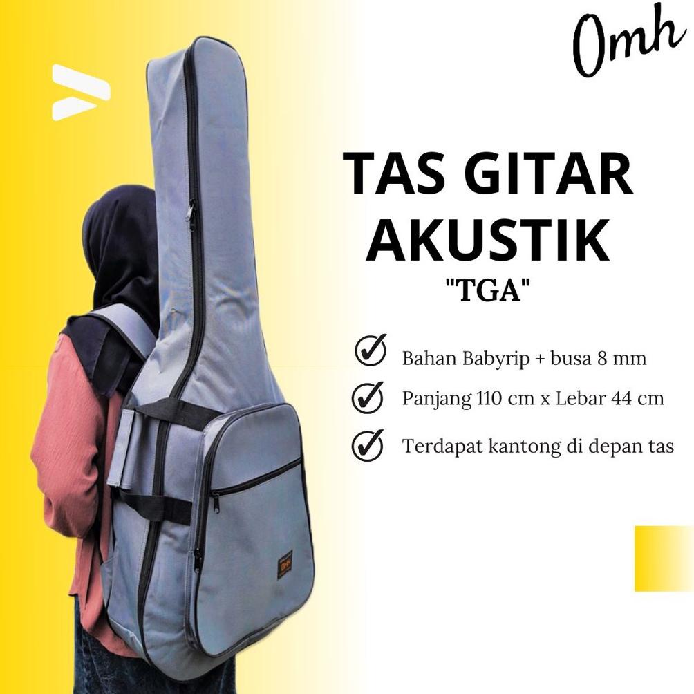 Terlaris Tas Gitar Akustik Jumbo Busa Tebal / Softcase Sarung Gitar Akustik Jumbo Cort Yamaha - Tga