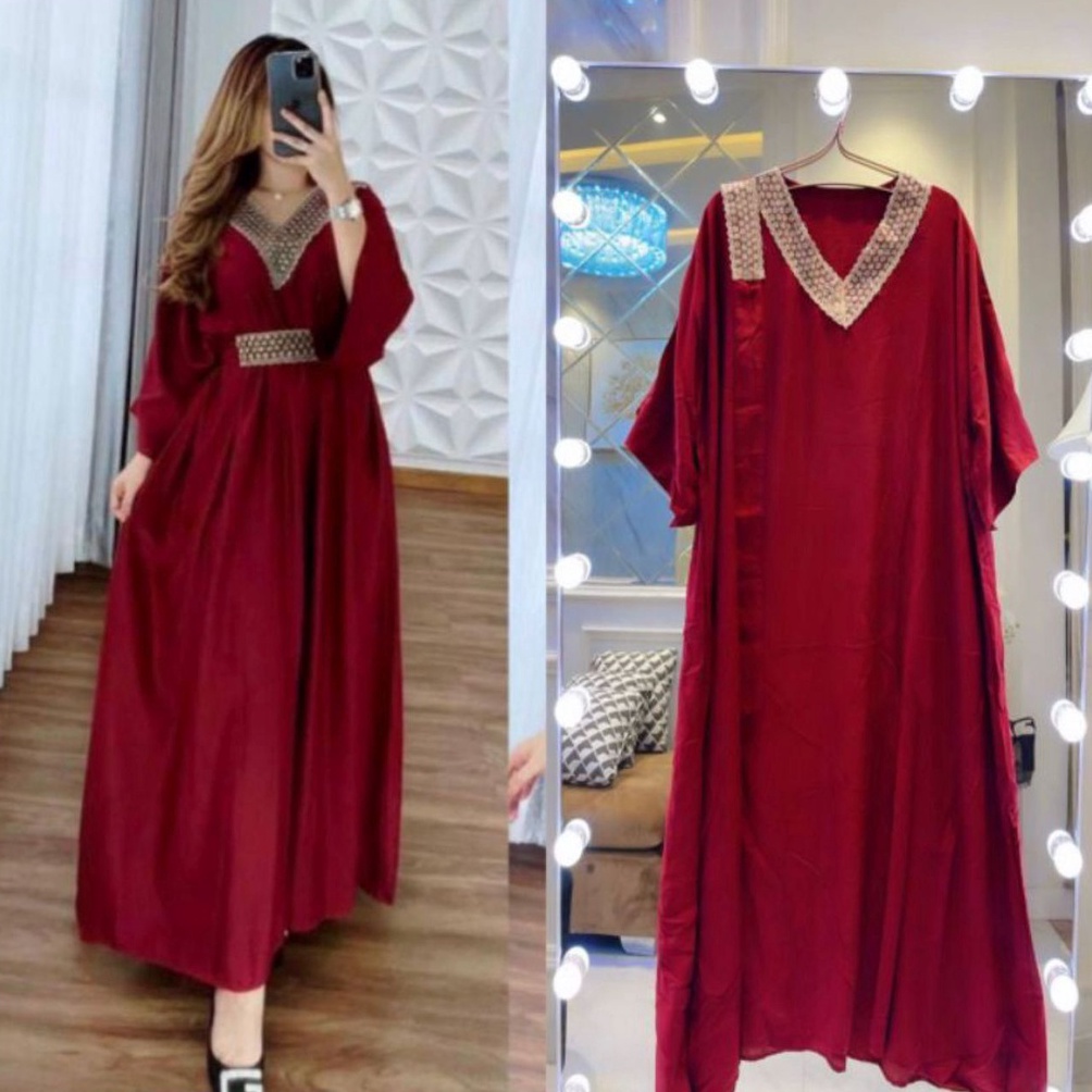 NWG.28Jn23n– Kaftan Tsamira / Kaftan arabian terbaru / Kaftan tsamira crinkle airflow