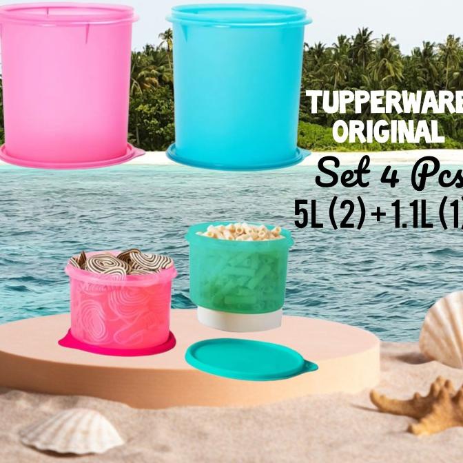 Tupperware Promo Toples Jumbo 10 Liter Canister Kerupuk Kembang Goyang Viral