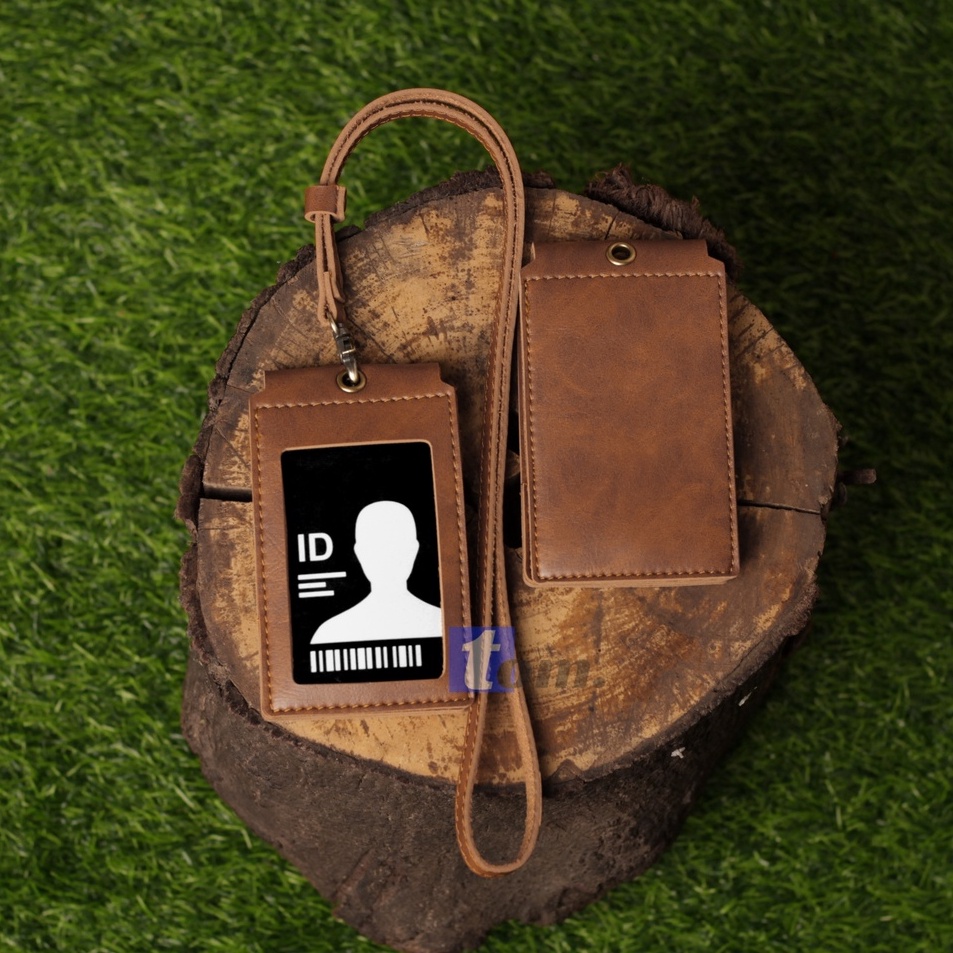 

BRM.14Jn23ᴷ • FRONT Name Tag Kulit / ID Card Holder Kulit / Id Card / Gantungan ID Card Souvenir Kantor Murah