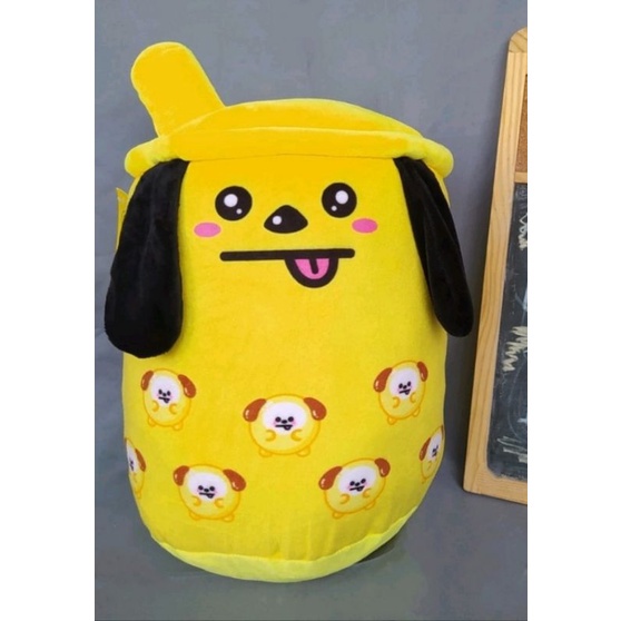 BONEKA BOBA JUMBO BUBBLE MILK TEA / BONEKA BOBA BTS BT21 LUCU DAN IMUT / TINGGI 38 CM