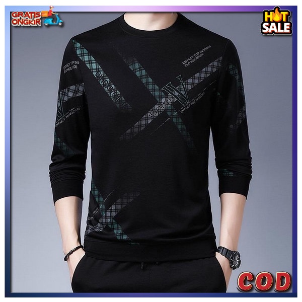 Ksos Distro Kais 3Second Pakaian Pria Baju Pria Keren Jaos Pria Murah Atasan Cowk Lengan Panjang Bah