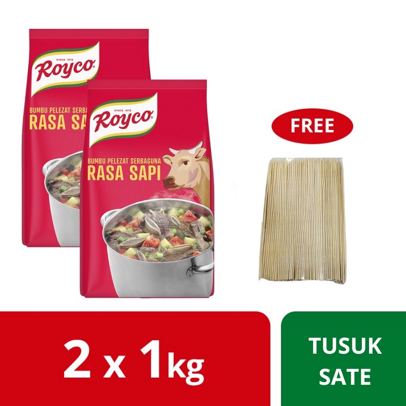 

Royco Sapi Pouch 1Kg Twinpack Free Tusuk Sate