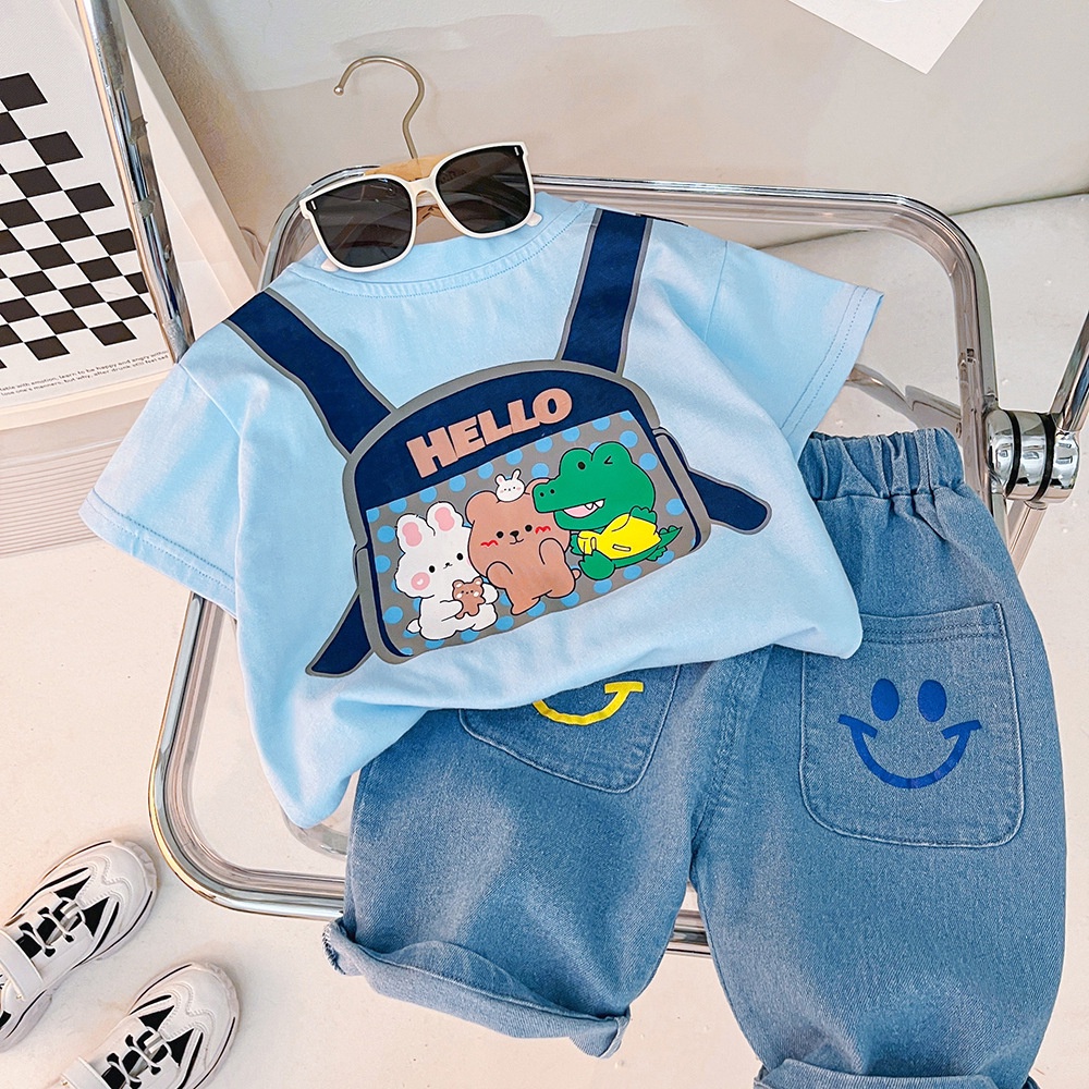 Setelan Kaos Anak Laki Laki COLTON Baju Anak Laki Laki Import