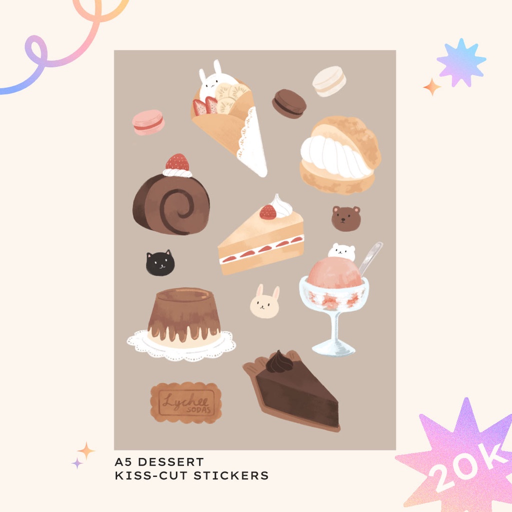 

A5 Dessert Kiss-Cut Stickers