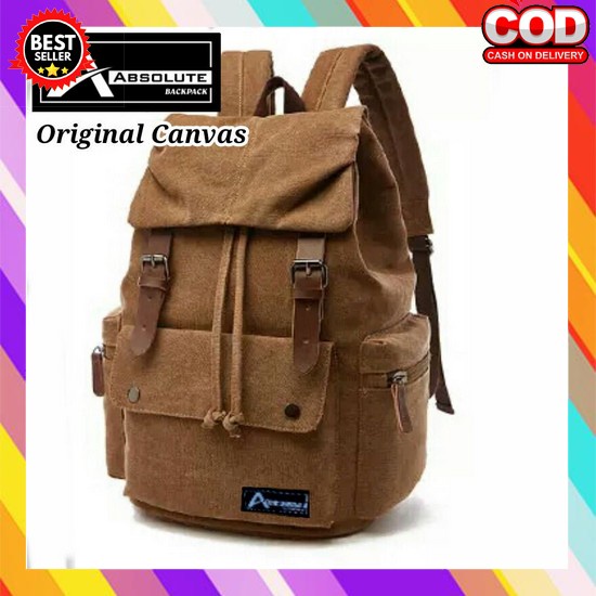 Ransel Pria Tas Punggung Rensel Unisex Anti Air Impor Tas Kerja Pria Laptop 14 Inch Tas Punggung Kan