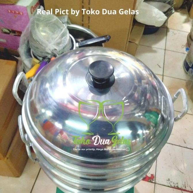 panci dandang kukus langseng susun 3 dimsum 34 cm eagle Gojek/Grab