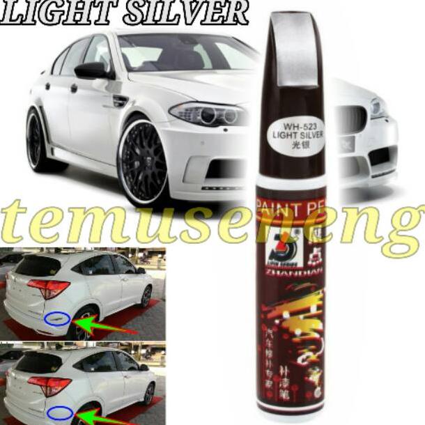 

Diskon Light Silver Muda Metallic Spidol Cat Warna Oles Body Mobil Motor Penghilang Gores Noda Lecet Baret