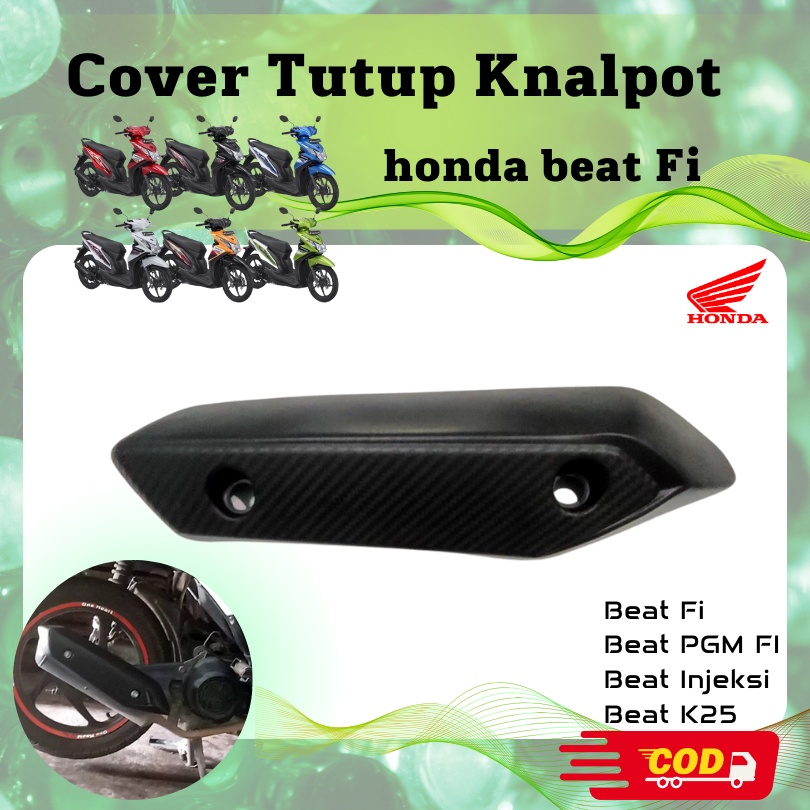 Cover Tutup Tameng Knalpot Beat PGM Fi 2013 - 2015 Beat Fi Beat Injeksi K25 Original Standar