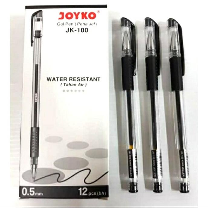 

GEL PEN/PULPEN JOYKO JK-100 HITAM 1BOX rah01