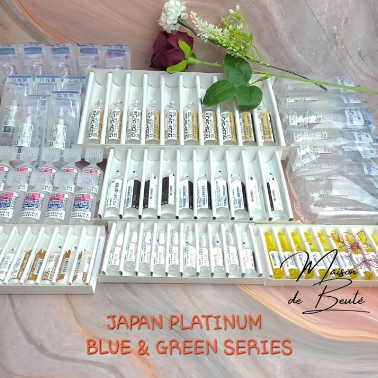 Model Terkini☃JAPAN PLATINUM GREEN BLUE DRIP WHITENING | INFUS WHITENING JAPAN PLATINUM ORIGINAL | ECER❀