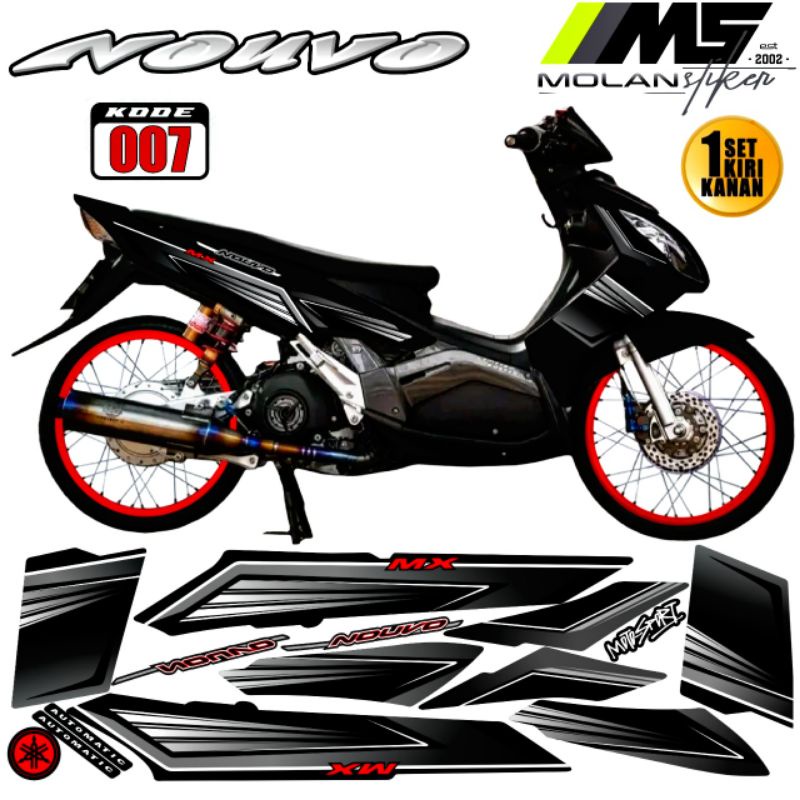 Decal Sticker Striping Variasi Nouvo Z - Nouvo Mx - Yamaha Nouvo Z 110 2005-2006-2007-2008 - Yamaha 