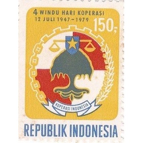 :0:0:0] Perangko 4 Windu Hari Koperasi Indonesia (1979)