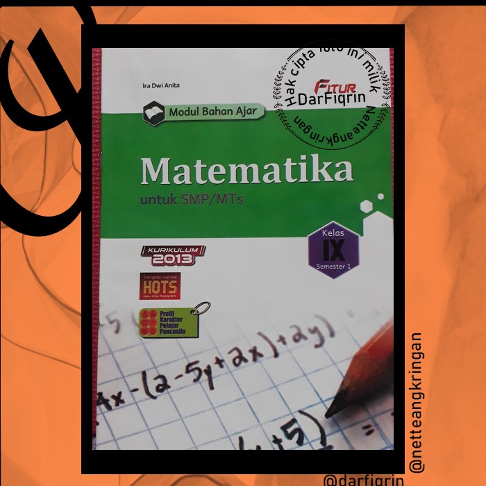 LKS Matematika Kelas 9 Semester 1-SMP/MTs K13 Kurikulum 2013 Rev. 2018-Fitur-HOTS