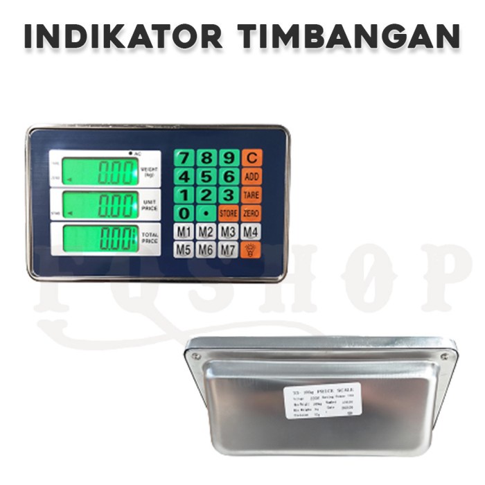 Indikator Kepala Timbangan Digital Timbangan Duduk Elektronik Charger