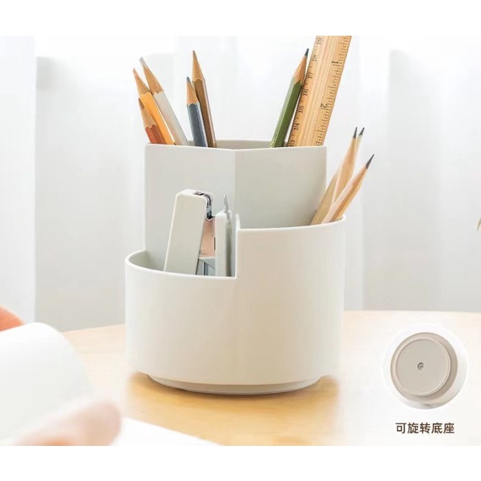 

Aurealiamall Tempat Alat Tulis/Stationery Box Putar 360 Derajat