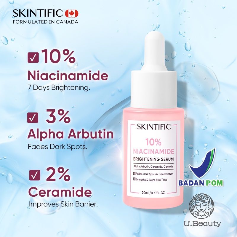 SKINTIFIC SERUM NIACINAMIDE 10% BRIGHTENING SERUM 20ML